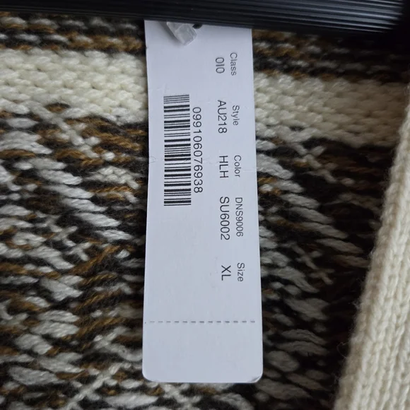 J. Crew Diamond Fair Isle Cardigan Sweater size XL NWT - Picture 3 of 7